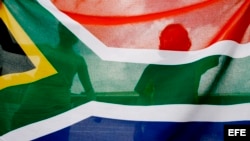 Bandera nacional de Sudáfrica. 