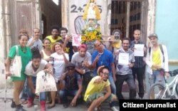 En el Día de la Virgen de la Caridad, patrona de Cuba, artistas cubanos se manifiestan contra el decreto-ley 349 (Foto: Archivo).