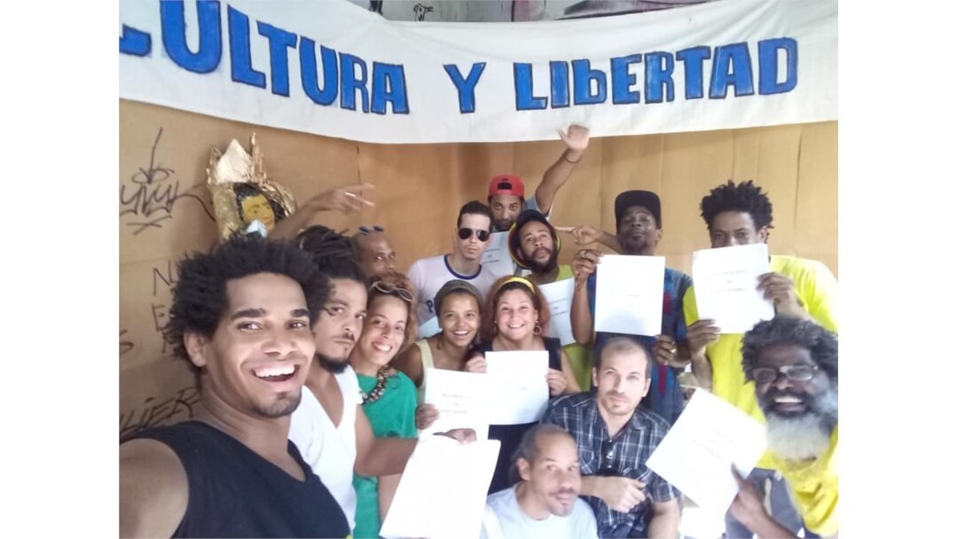 Artistas cubanos opuestos al Decreto 349 (Facebook).