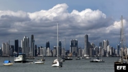 Vista panorámica de la Ciudad de Panamá (Panamá). 