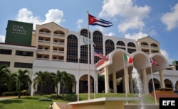 Vista del hotel "Four Points by Sheraton", primer hotel en ser administrado por una cadena estadounidense en Cuba desde 1959.