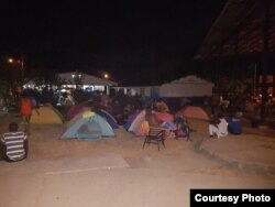 Migrantes cubanos en Puerto Obaldía.