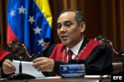 El presidente del Tribunal Supremo de Justicia de Venezuela (TSJ), el magistrado Maickel Moreno.