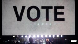 Concierto "Get Out the Vote" en apoyo a Hillary Clinton, en Cleveland, Ohio.