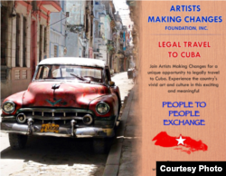 Itinerarios programados. Los estadounidenses sólo pueden participar en Cuba en programas dirigidos.