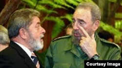 Luis Inácio Lula da Silva y Fidel Castro, en mejores tiempos para ambos.