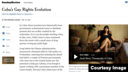 The New York Times sobre homosexuales cubanos 
