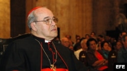 Jaime Ortega, cardenal cubano. Archivo.