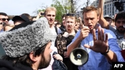 El líder de las protestas de mayo del 2018 en Moscú, Alexei Navalny. (Foto de Kirill Kudryavtsev/Afp).