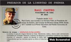 Perfil de Raúl Castro que publica Reporteros sin Fronteras