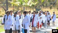 Médicos cubanos en Brasil. Foto Archivo