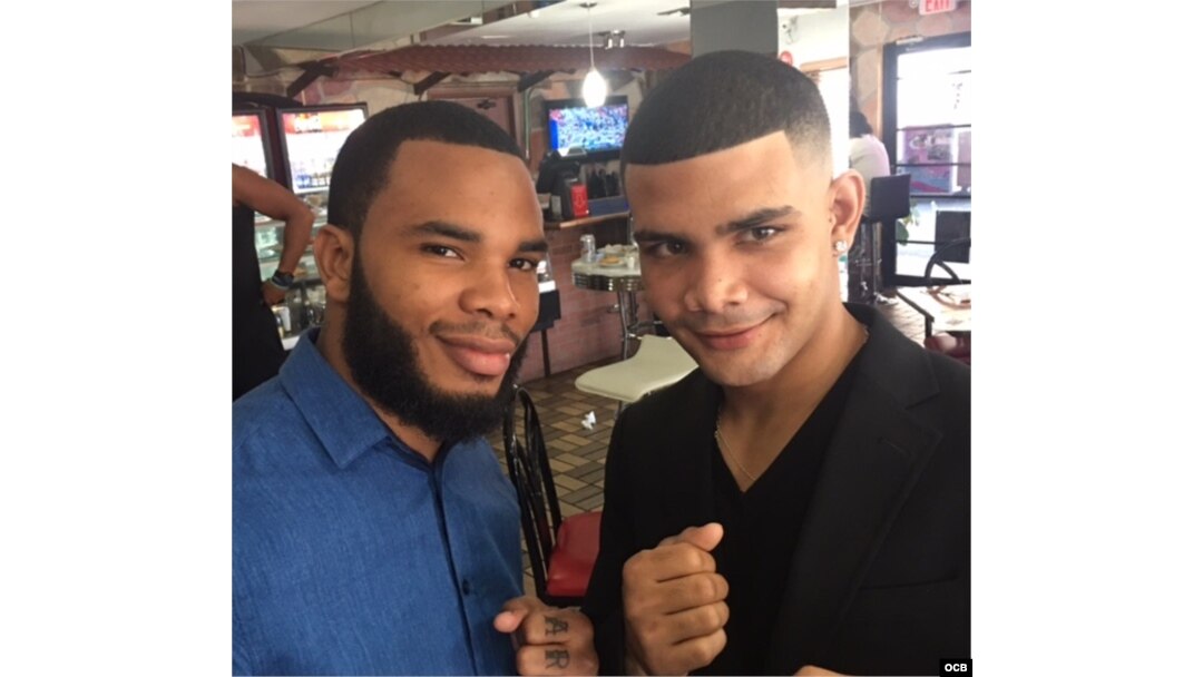 (i-e) Hairon Socarrás y Neslán Machado.