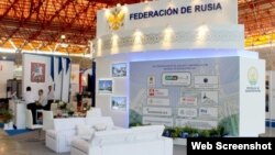 El stand de la Federación de Rusia en la Feria Internacional de La Habana.