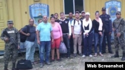 Cubanos detenidos en Agua Caliente, Honduras cuando intentaban cruzar la frontera con Guatemala