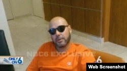 Miguel Morán Díaz en una vídeo difundido por la cadena NBC.