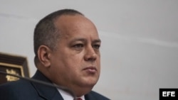 El presidente de la Asamblea Nacional de Venezuela, Diosdado Cabello. 