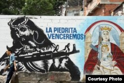 Grafitti propagandístico del colectivo La Piedrita