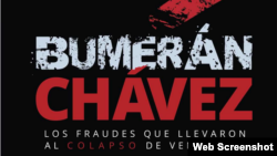 Detalles de la portada de "Bumerán Chávez".