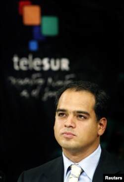 El venezolano Andres Izarra es el director de la cadena Telesur.