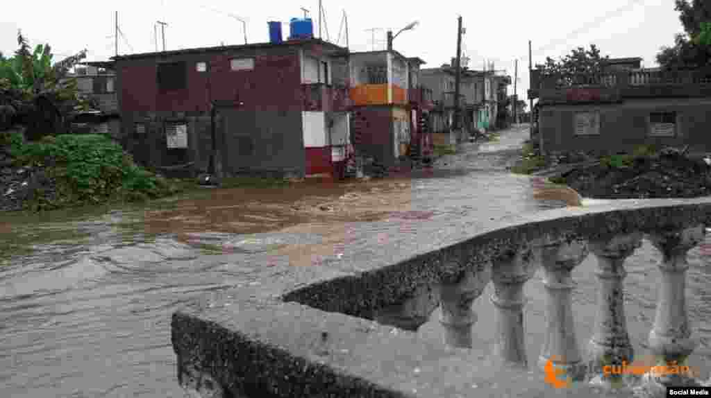 Municipio de Manicaragua afectado por las lluvias Eta / Tomado de Facebook Telecubanacán