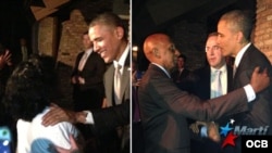 Encuentro de Barack Obama con Berta Soler y Guillermo Fariñas