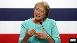 La presidenta de Chile, Michelle Bachelet, en foto de archivo.