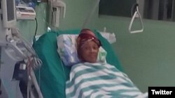 Xiomara de las Mercedes Cruz Miranda continúa en la sala de terapia intensiva del Hospital La Covadonga. 