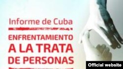 Portada del "Informe de Cuba sobre trata de personas y corrupción de menores 2014".