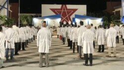 Brigada de trabajadores de la salud cubanos parte con destino a Panamá. (Foto: MINSAP)