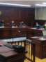 Vista de un tribunal en Cuba durante los juicios a los manifestantes del 11 de julio.