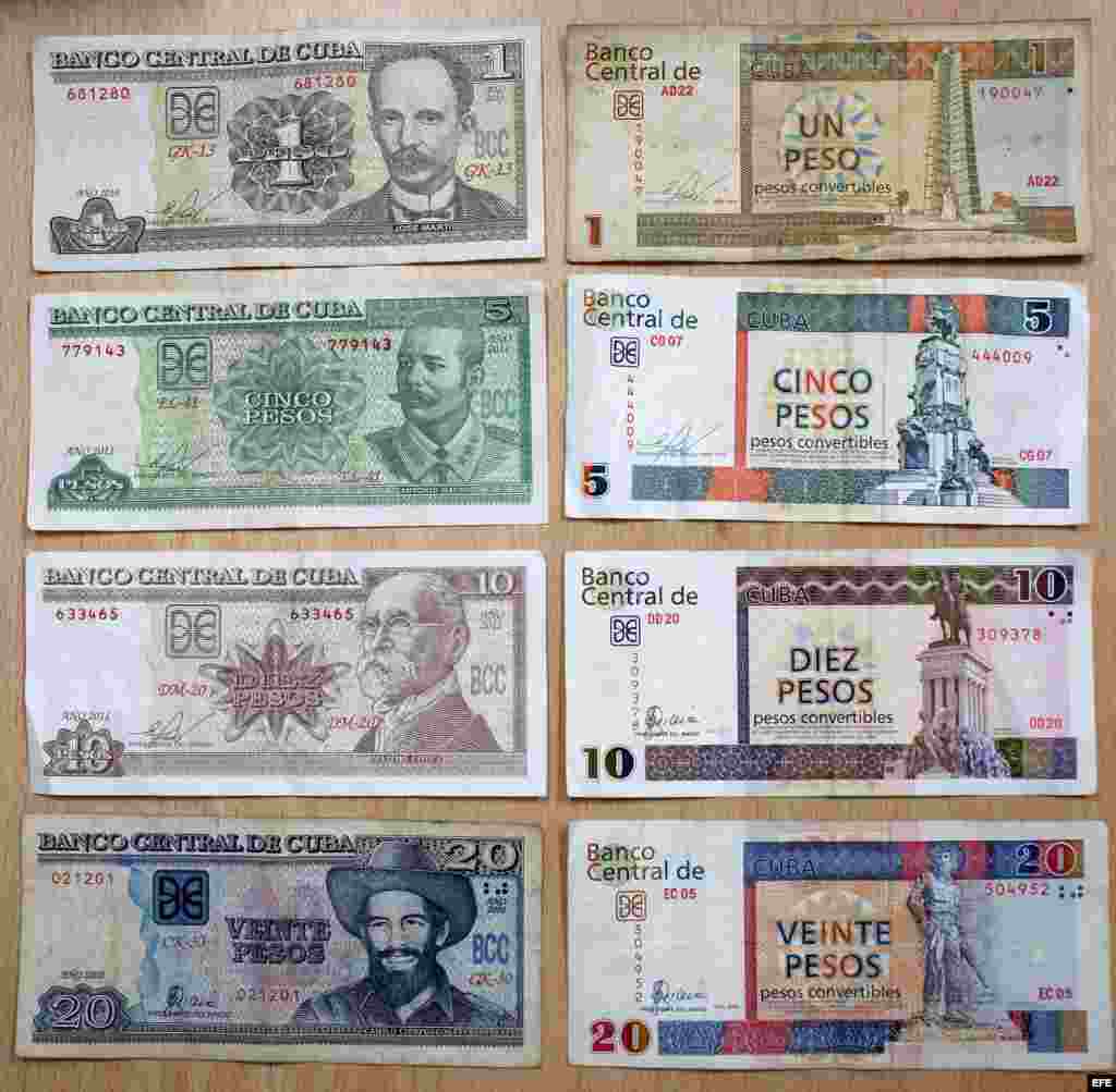  El sistema de doble moneda irrita a muchos cubanos, que reciben un salario en pesos pero deben comprar el aceite o la pasta de dientes en CUC, una moneda 25 veces más fuerte.