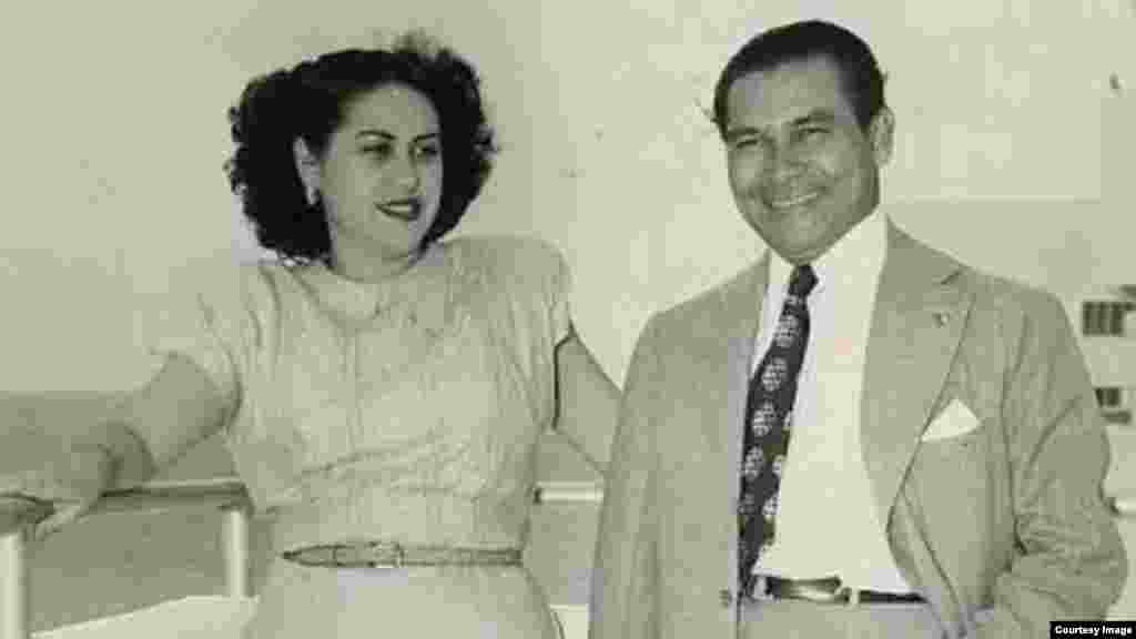Fulgencio Batista y su esposa Marta Fernández.
