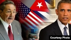 Barack Obama y Raúl Castro.