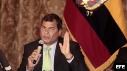 El presidente de Ecuador, Rafael Correa. Archivo