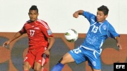Imagen del partido anterior contra El Salvador donde los cubanos perdieron (4-0)