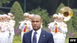 El primer ministro haitiano, Laurent Salvador Lamothe.