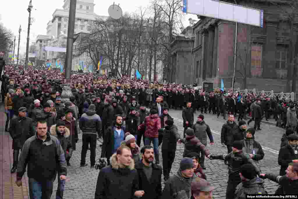 Ukraine -- March of Dignity in Kyiv, 22Feb 2015