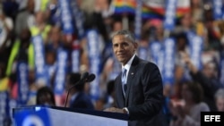 El presidente de Estados Unidos, Barack Obama, participa en el tercer día de la Convención Nacional Demócrata 2016
