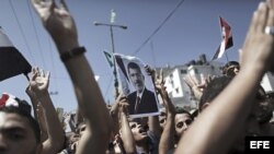 Manifestación en Egipto hoy viernes en apoyo al depuesto presidente Mohamed Mursi