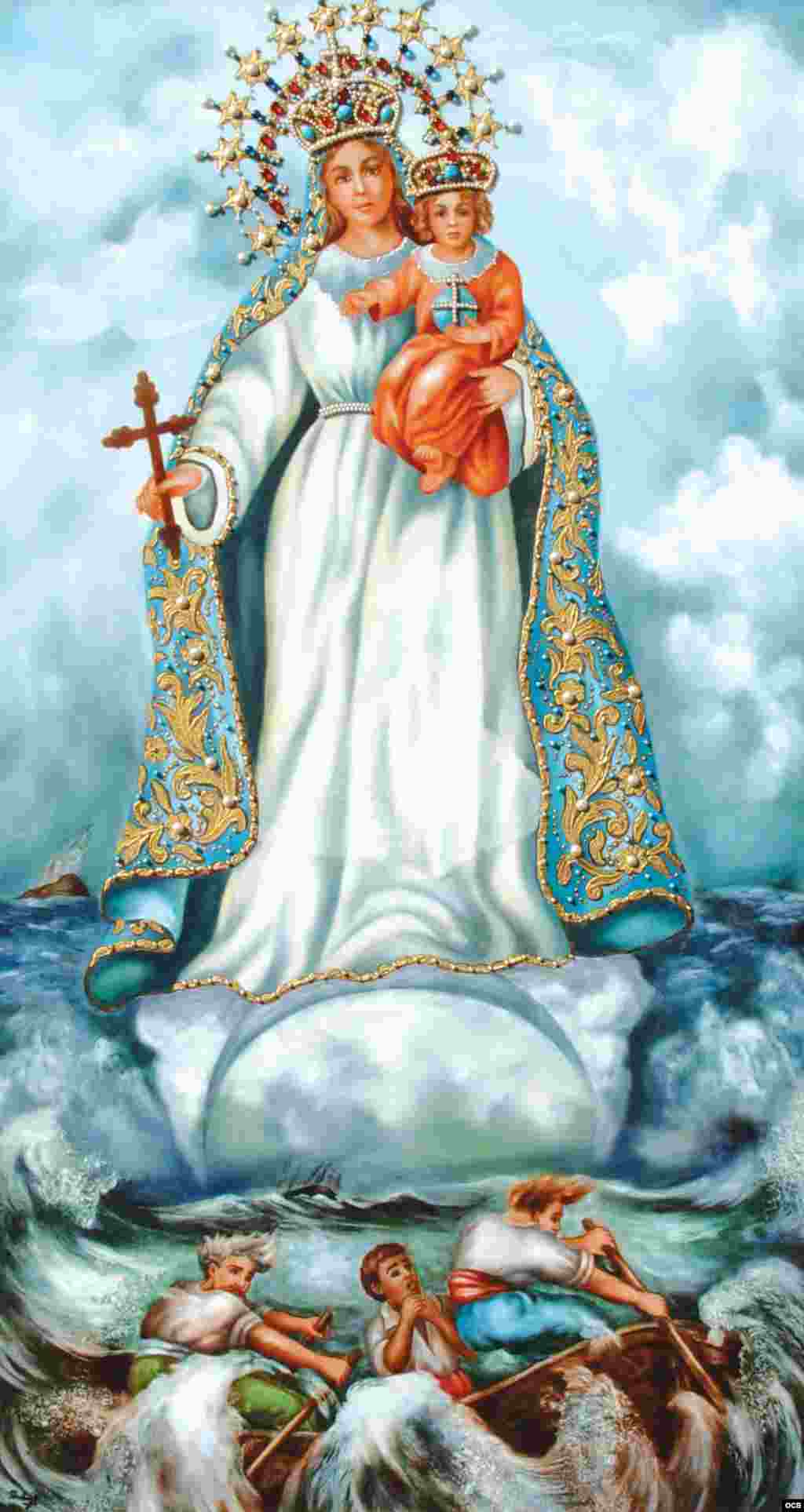 0- Virgen de la Caridad del Cobre (porcelana).