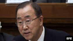 El secretario general de las Naciones Unidas, Ban Ki-moon, en foto de archivo. 