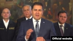 El presidente de Honduras, Juan Orlando Hernández. Archivo.