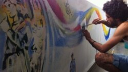 Grafittis en Holanda para dar a conocer falta de libertad en Cuba