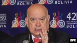Insulza en Bolivia para la Asamblea General de la OEA