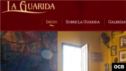 Página web del conocido paladar habanero La Guarida