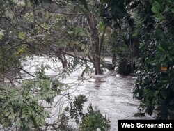 Intensas inundaciones en la Isla de la Juventud por la lluvia acumulada de los últimos días
