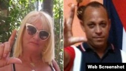 Marieta Martínez y Jorge Bello fueron detenidos durante las protestas del 11 de julio en Cuba. 