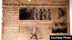 La UMAP según la prensa oficial de Cuba