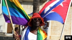 Marcha contra la homofobia en La Habana.