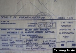 Documento oficial. Foto de Alberto Méndez Castelló publicado por Cubanet.